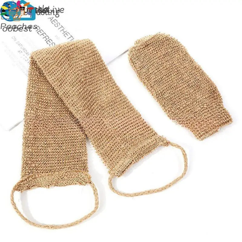 

Long Exfoliating Back Strap Unisex Bath Shower Scrubber Natural Soft Strong Bath Shower Body Sponge Bathroom Tool Exfoliating