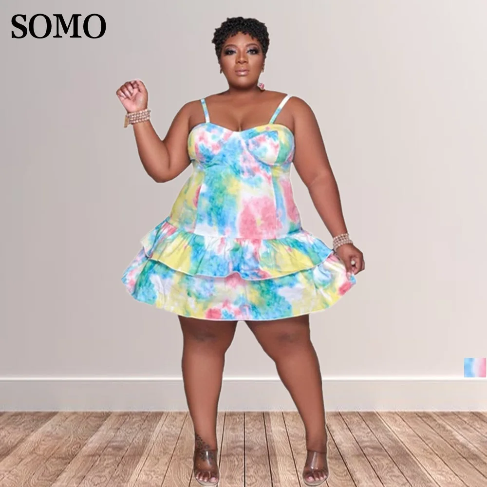 

Мини-платья, женская одежда 4xl 5xl, модное тонкое летнее пикантное платье без бретелек с принтом, Прямая поставка