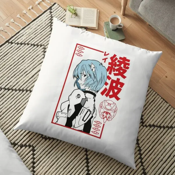 

Home Decor Pillowcase Sofa Car Pillowcase Anime Rei Ayanami Evangelion Print Pillowcase Cushion Cover