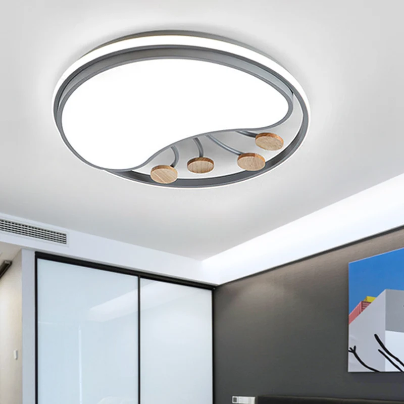 

Nordic Macaron Led затемненные потолочные светильники спальня круглая металлическая потолочная лампа современный минимализм светодиодные светил...