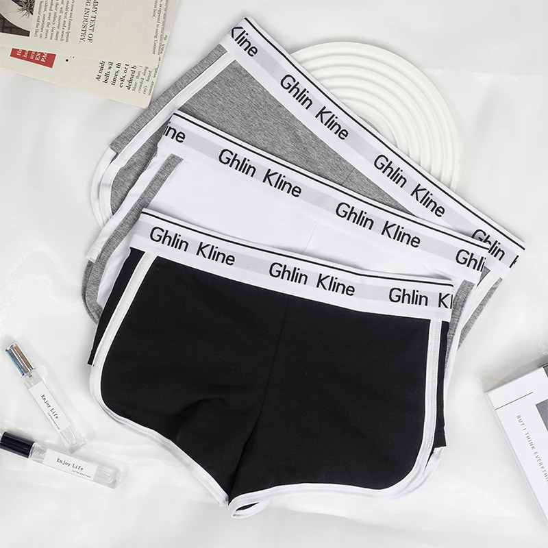 Модный женский комплект из жилета и шорт бюстгальтер чистого хлопка с трусиками