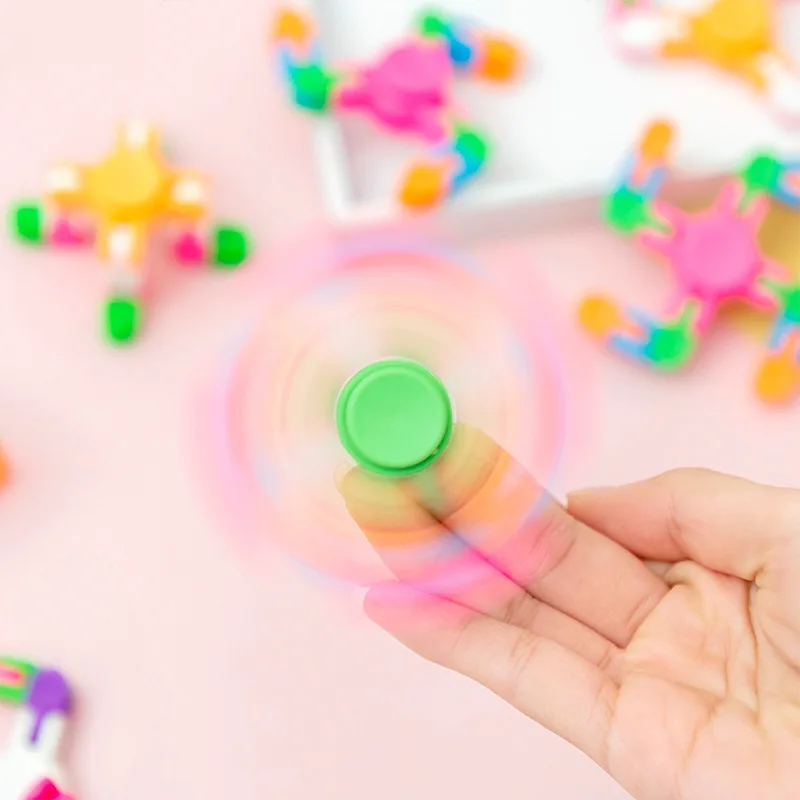 

1Pc Creative Fingertip Gyro Variety Chain Leisure Decompression Children Toy Fingertip Rotating Deformation Gyro Toy Gift