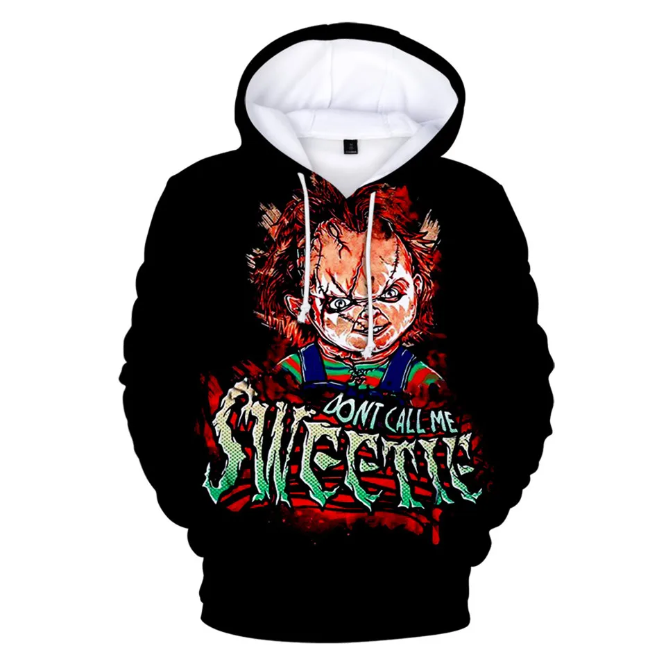 Злые хорошие игрушки для парней 3D толстовки мужчин и женщин ужасы Чаки толстовка