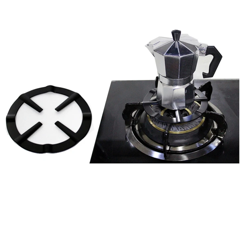 

1Pcs Iron Gas Stove Cooker Plate Coffee Moka Pot Stand Reducer Ring Holder Durable Coffee Maker Shelf Practical Accessories