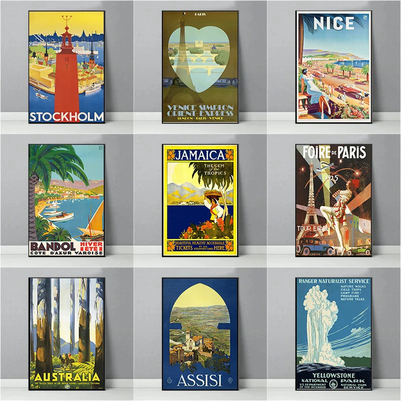 Франция винтажный Париж плакат путешествия места местные характеристики Бордо