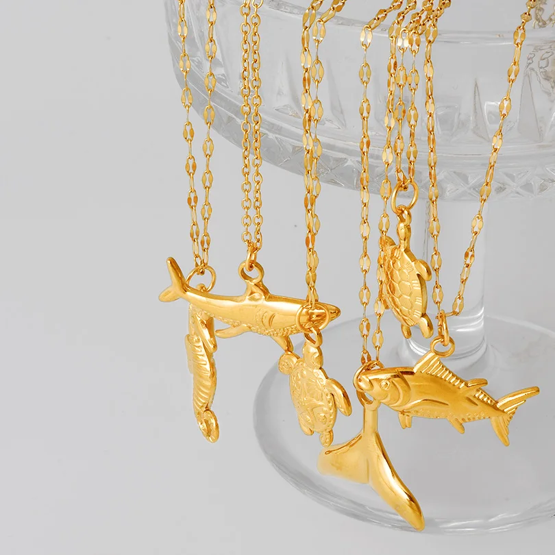 Морской организм гиппокамп японский Акула бриллиантовое ожерелье ювелирные