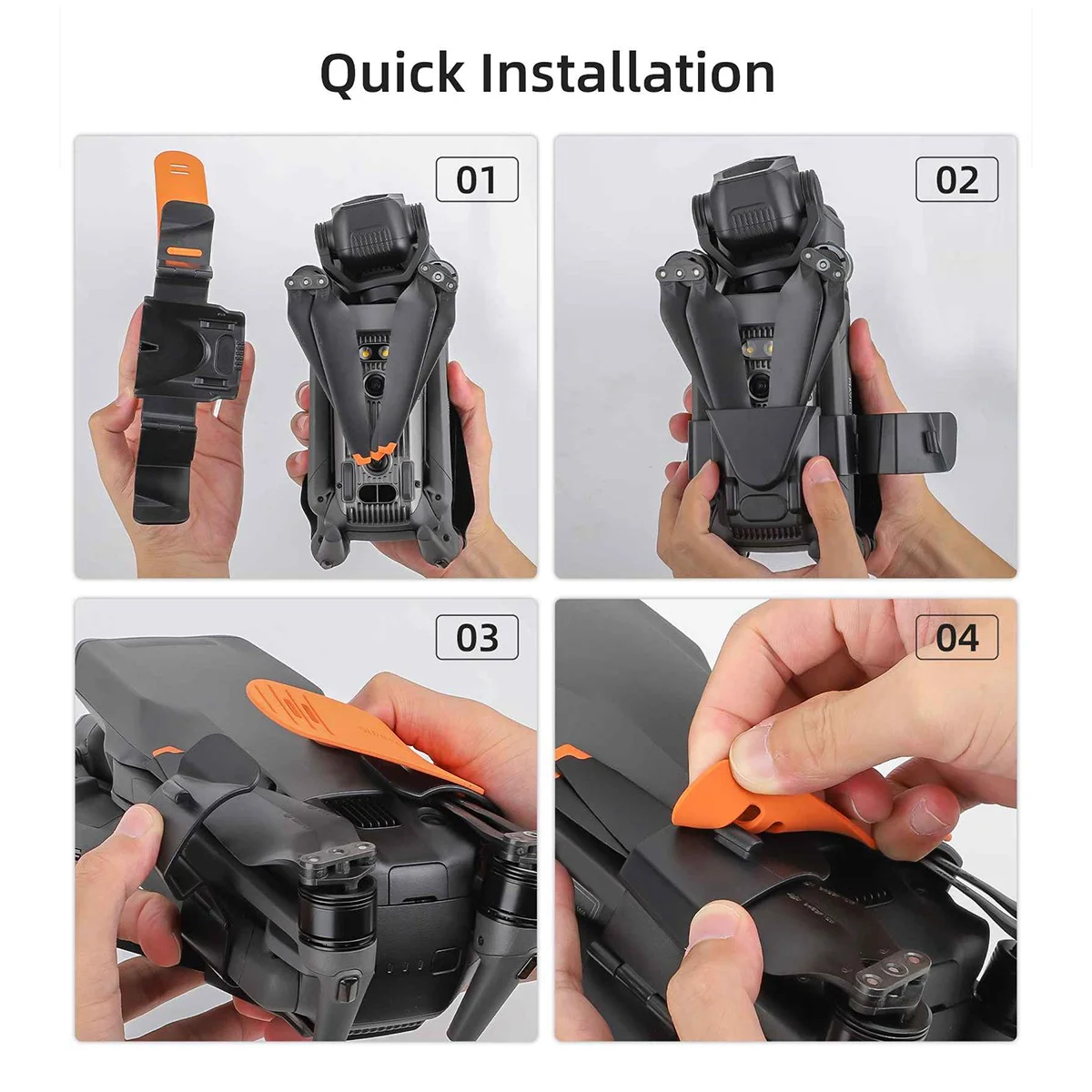 

SUNNYLIFE for Royal Mavic3 Pro Bundle Paddle Royal 3 Propeller Blade Retainer Accessory Chassis Protective Cover, Black