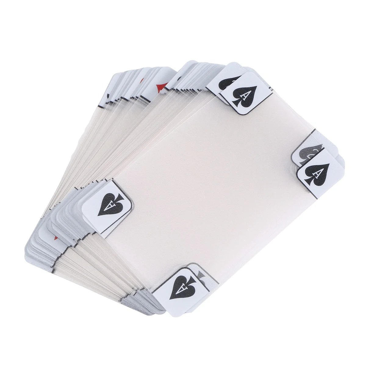Прозрачные пластиковые водонепроницаемые игральные карты для покера новинка