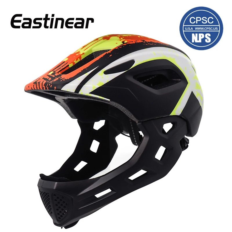 

Eastinear's New Children's Bicycle Helmet Full Face Detachable Children's Outdoor Skateboard Roller Skating Riding Safety Hat
