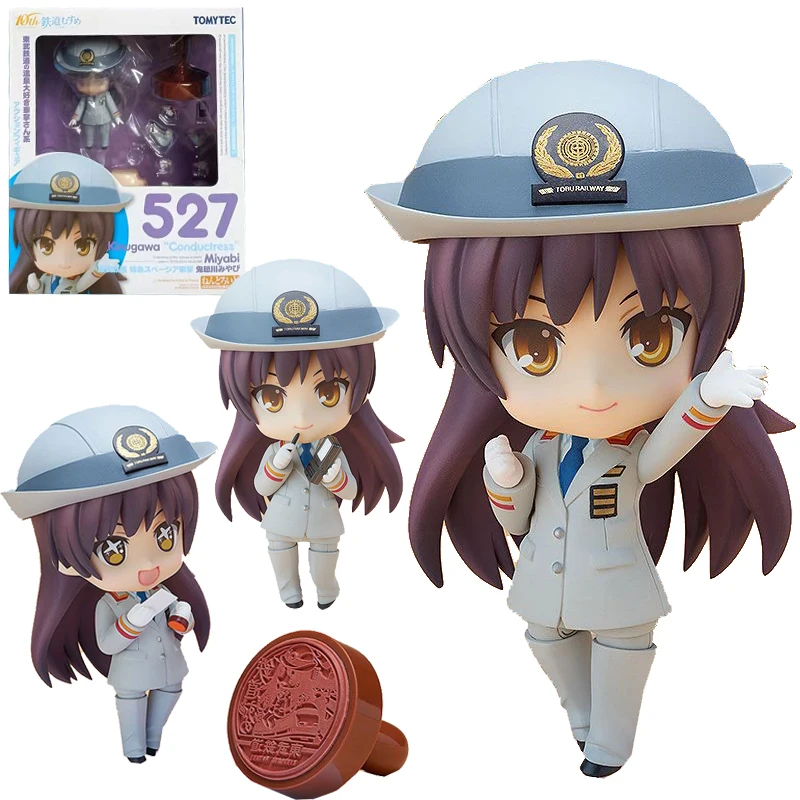 

Оригинальная фигурка модели TOMYTEC NENDOROID 527 Kinugawa, проводник МИЯБИ, железнодорожная полиция, аниме, игрушки, подарки