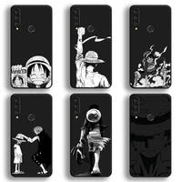 japan anime one piece luffy zoro black and white phone case for huawei y6p y8s y8p y5ii y5 y6 2019 p smart prime pro