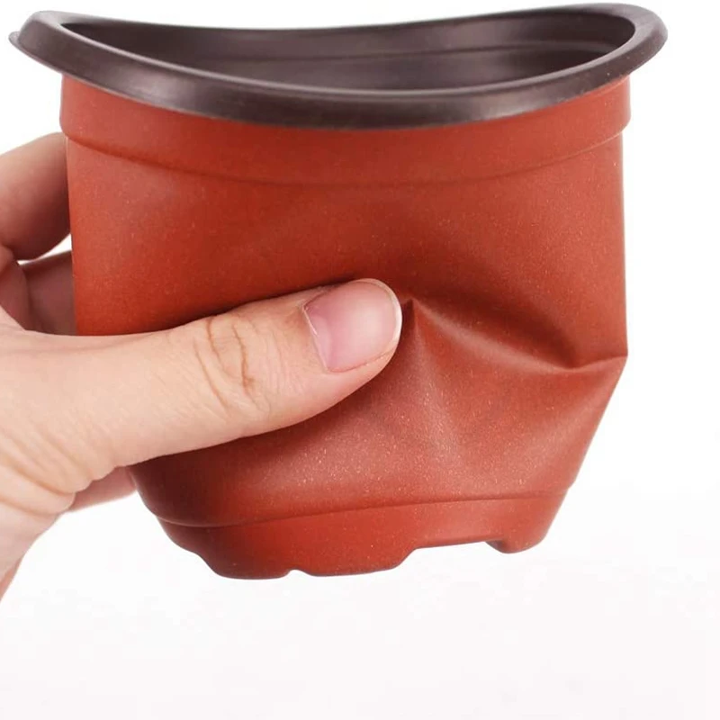 Акция! 50 шт. 7-дюймовые пластиковые горшки для рассады цветов |