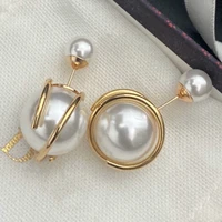 2022 new stud earring high quality classic retro trend party ladies golden pearl girl jewelry accessories luxury ladies earrings