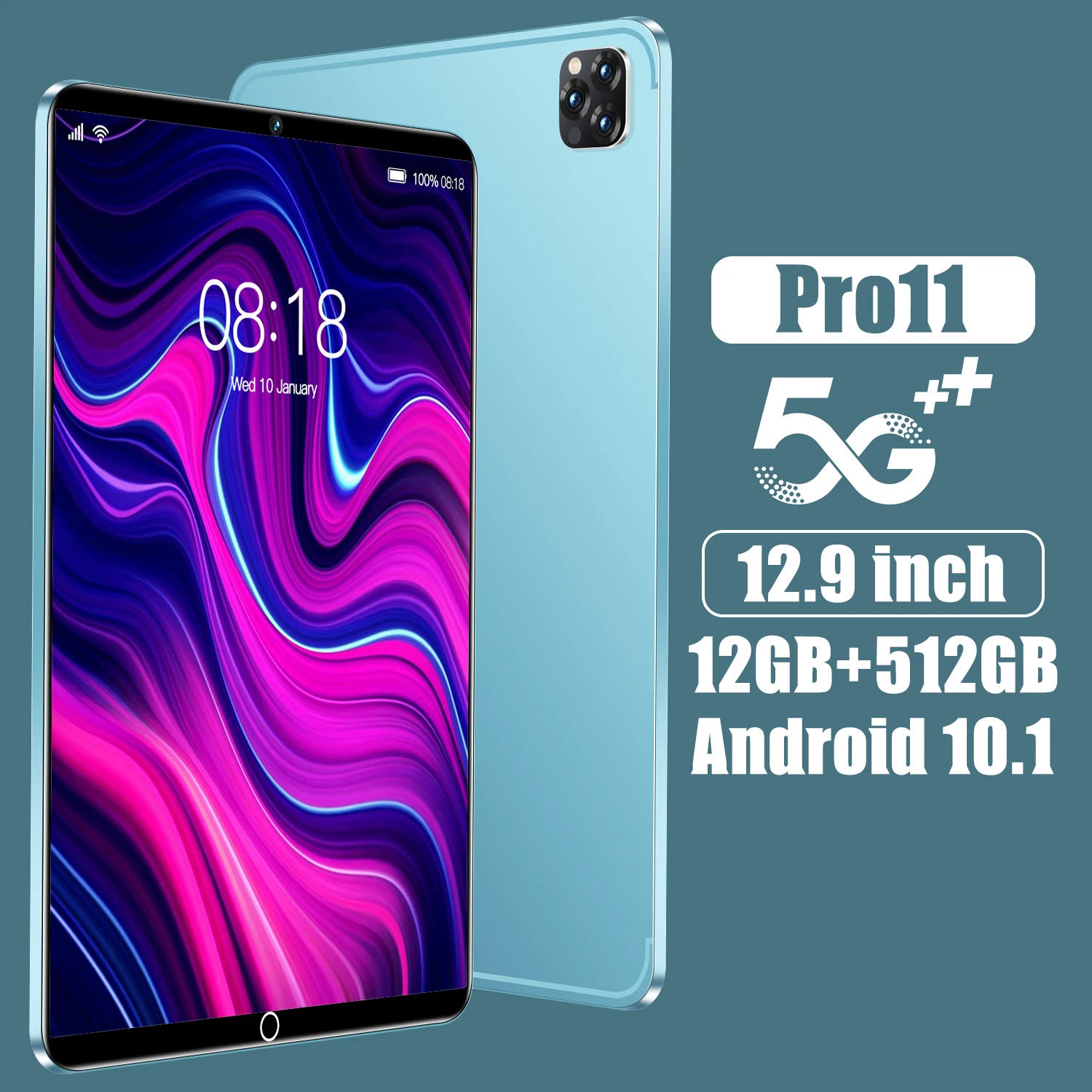 

Official authentic 2022 new Android 10.1-inch 5G tablet 12GB+512GB8 core pluggable dual card full screen high-definition wifi
