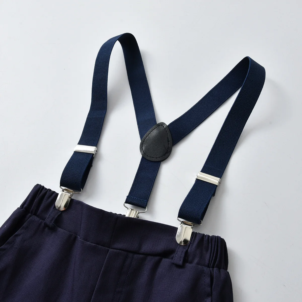 Детский джентльменский костюм для мальчиков на весну и осень рубашка с длинным