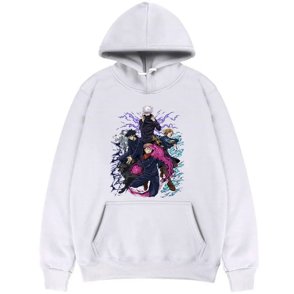 

Japanese Anime Jujutsu Kaisen Hoodie New Japan Cartoons Style Sweatshirt Men Oversize Loose Hoodies Women High Quality Hooded