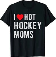 i love hot hockey moms funny hockey i heart hot hockey moms t shirt