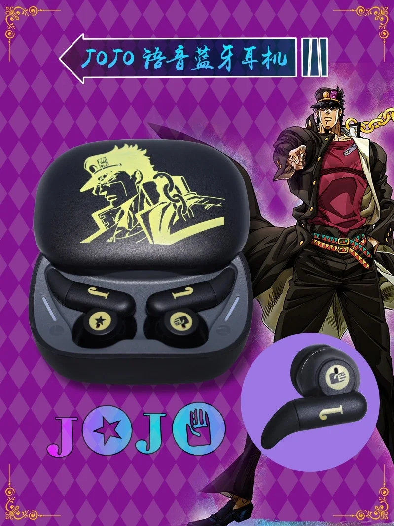TWS-наушники с аниме гарнитура JOJO's наушники-вкладыши Kujo Jotaro Bluetooth 5.2 беспроводные