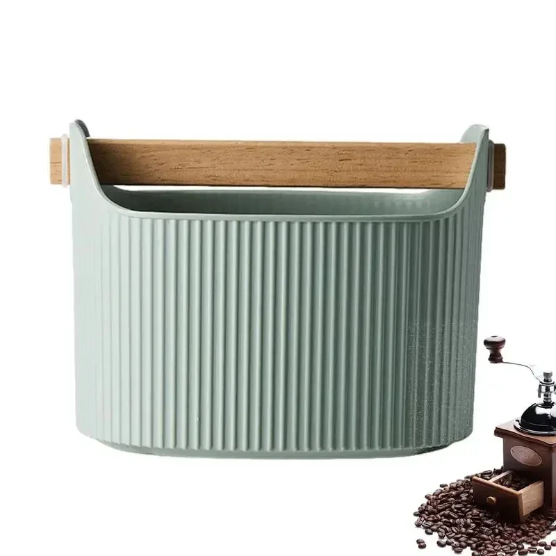 Coffee Knock Box Durable Espresso Dump Bin Removable Bucket Shock-Absorbent Non-slip Ground Tool