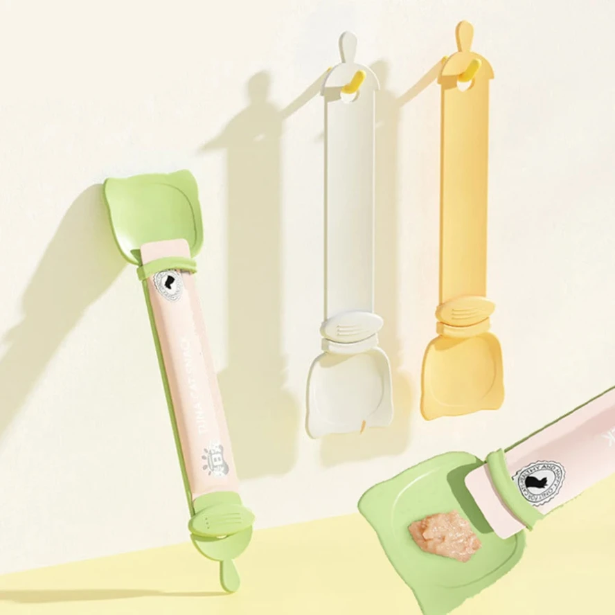 Симпатичные и удобные ложки для лакомств кошек: легко выдавливаемая одноручная