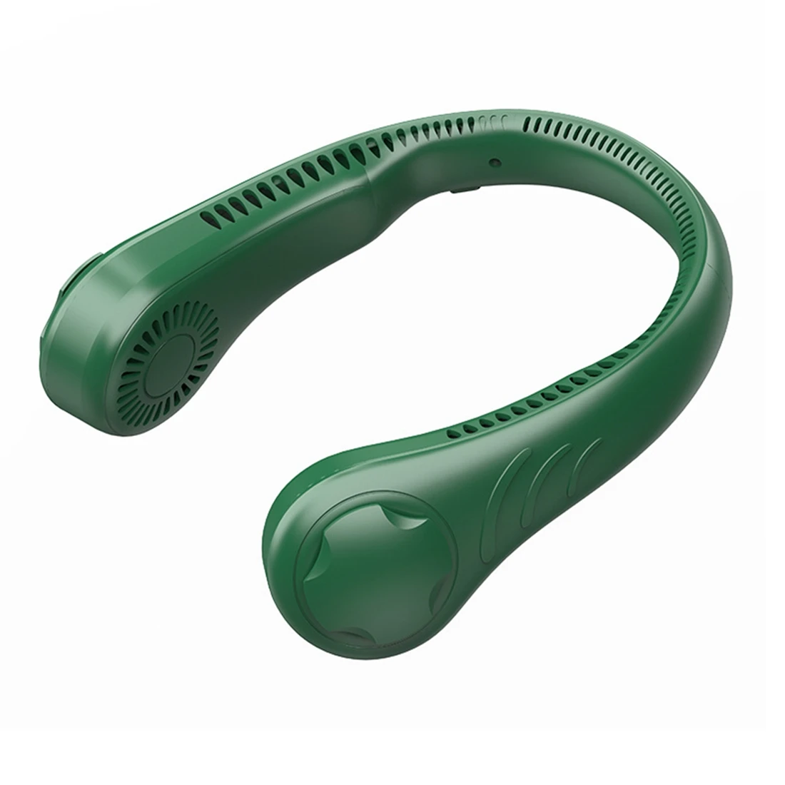 

Hanging Neck Fan Portable Bladeless Fan Personal Wearable Neckband Leafless Fan USB Rechargeable Fan Mini Fan Green