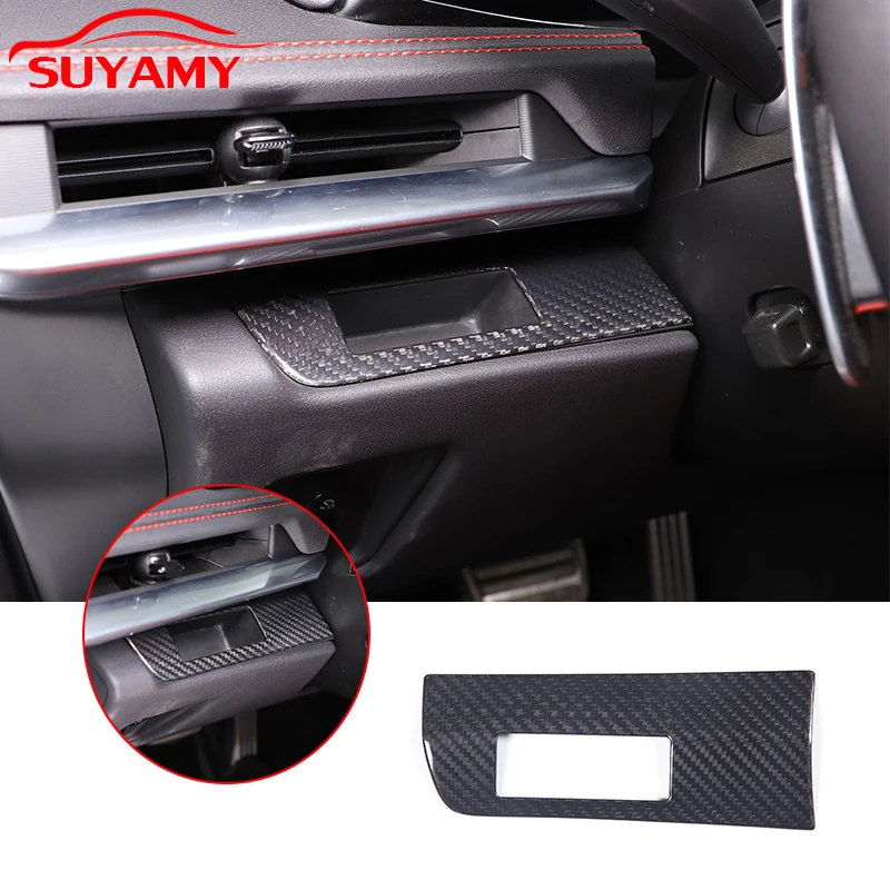 

Накладка на панель дисплея из настоящего углеродного волокна для Corvette C8 Stingray Z51 Z06 2020-2023, автомобильные аксессуары