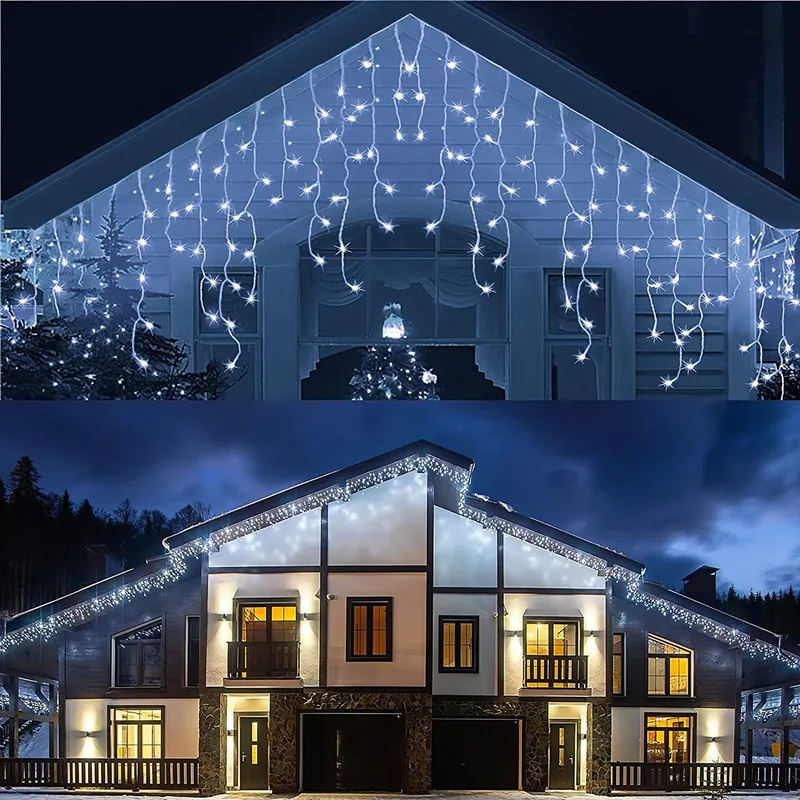 

Atmosphere Lights String Lights External Lights Curtain Lamp 10m 300led Curtain Zoom Ice Bar Light Fairy Lights Festoon
