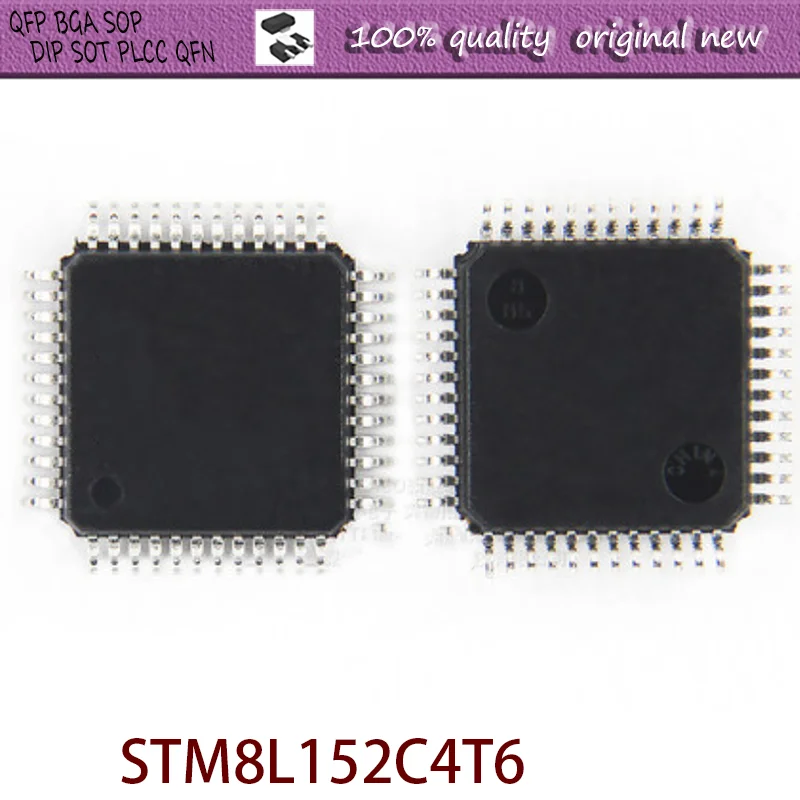 

New STM8L152C4T6 STM8L STM8L152 STM8L152C STM8L152C4 LQFP-48