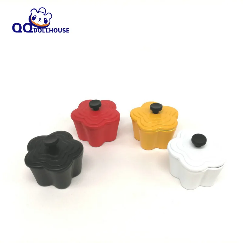 

1/6 1/12 кухонная утварь для кукольного домика, миниатюрная металлическая коробка для хранения цветов, модель «сделай сам», аксессуары для укр...