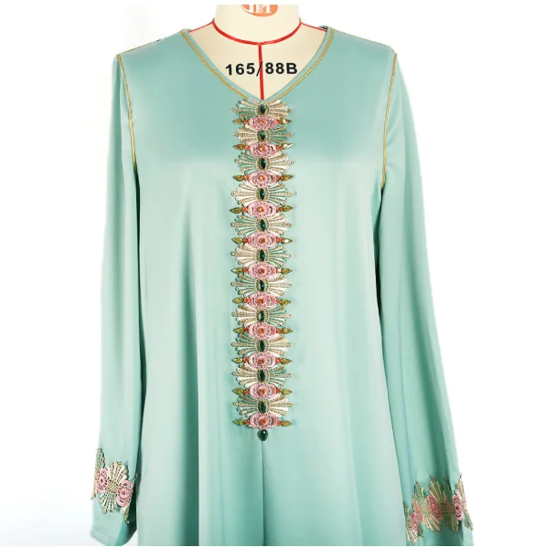 Ramadan Eid Mubarak Kaftan Satin Abaya Dubai Arabic Turkey Islam Indian Muslim Long Evening Dress For Women Robe De Soiree Femme