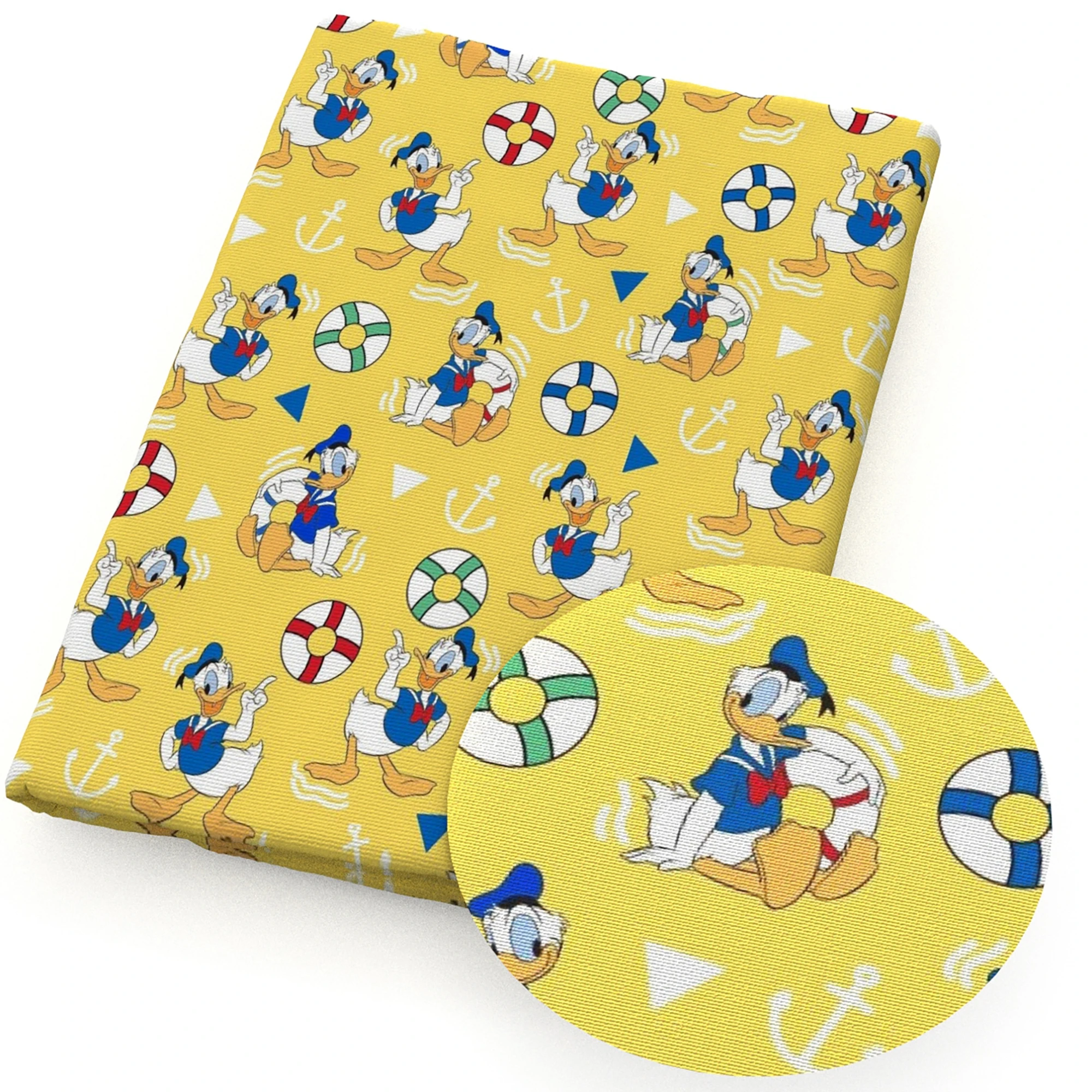 Хлопковая ткань с принтом Диснея Минни Дональд Дак король льва Ткань для шитья