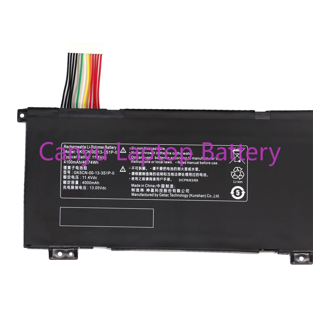 GK5CN-00-13-3S1P-0 Аккумулятор для Getac GK5CN GK5CN-11-16-3S1P-0 T90-T3p F117-B F117-B6 B2CK T90Plus Z7M-CT7GS Erazer X6805 GK5CN4Z -