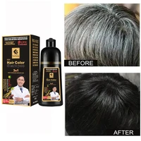 organic natural fast hair dye only 5 minutes botanical essence black hair dye shampoo for covering gray white hair 500ml