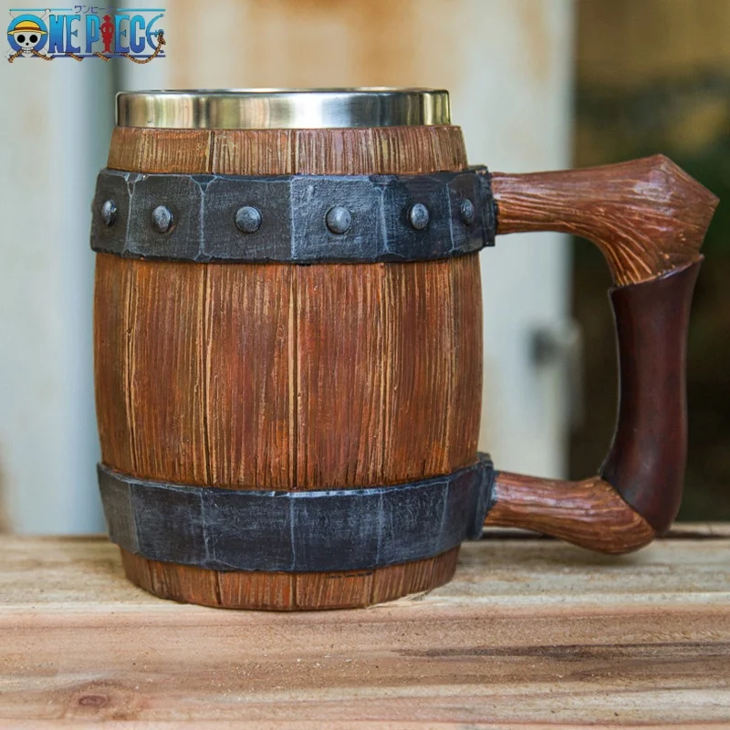 Цельные аниме-фигурки пивная кружка с имитацией дуба цельный Кубок большая чашка