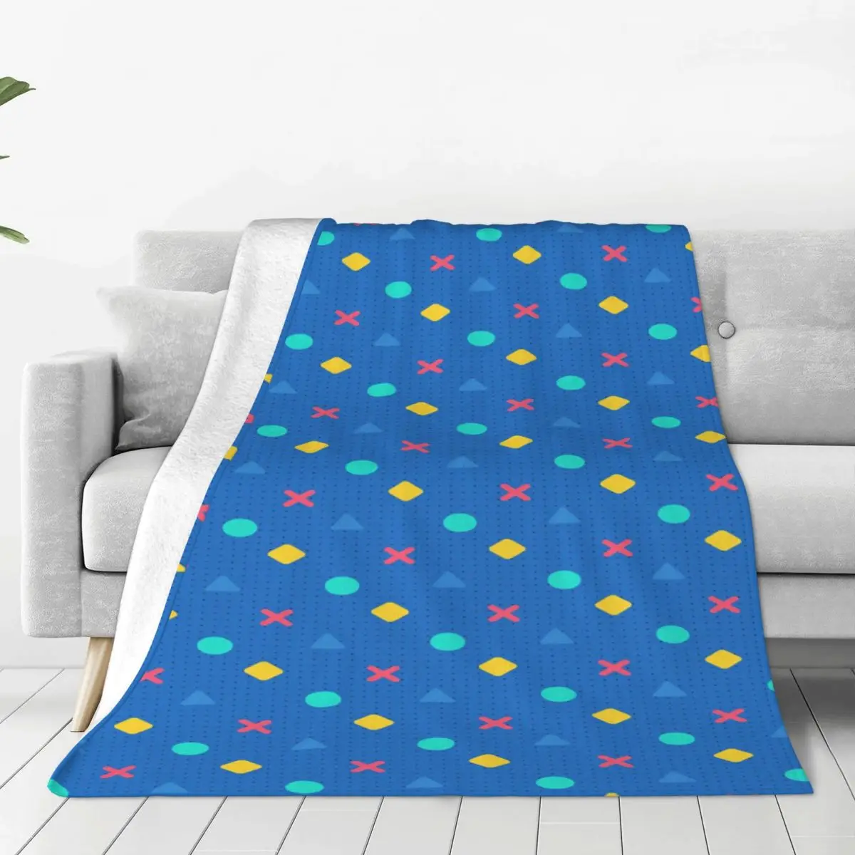 

Game Controler PS Blankets Coral Fleece Plush Printed Video Game Multifunction Soft Throw Blanket for Home Couch Bedding Throws