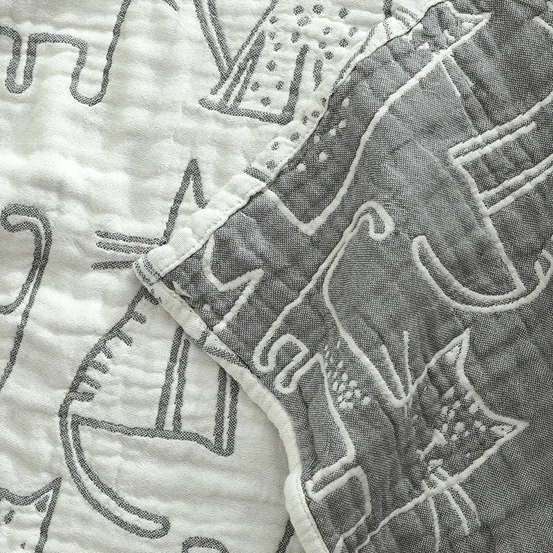 Бамбуковое хлопковое муслиновое одеяло летние одеяла для кровати дивана