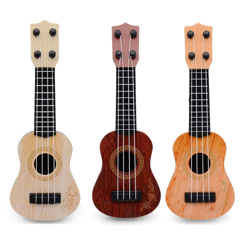 

Mini Guitar Ukulele Toy for Kids Children Musical Instruments Educational Toys for Beginner 4 Strings Keep Tones