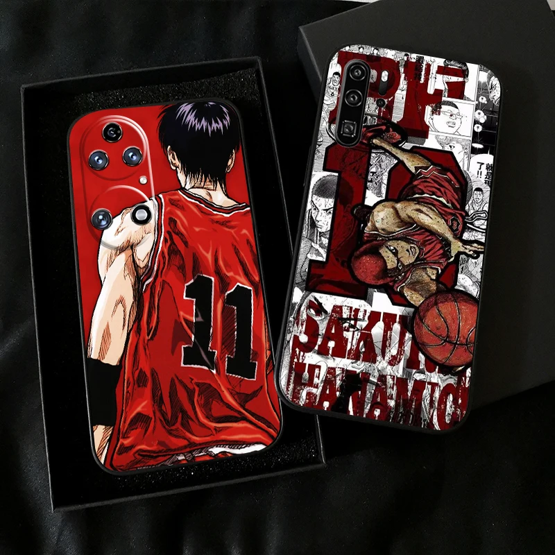 

Sakuragi Hanamichi SLAM DUNK Phone Case For Huawei P50 P40 P30 P20 Pro Lite 5G For Huawei P Smart Z 2021 Funda Soft