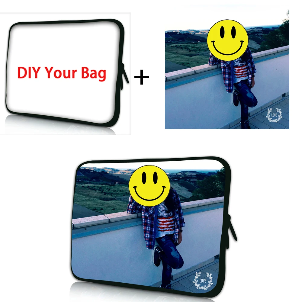 Custom Logo Design Laptop Bag 7 8 10.1 11.6 12 13 13.3 14 15.4 15.6 17 Notebook Case DIY Customized Tablet Cover Pouch Wholesale