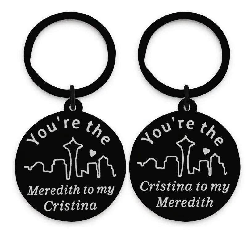 

Grey's Anatomy Gifts Merchandise You're The Meredith to My Cristina Couples Keychain Set for Best Friend Meredith to My Cristina