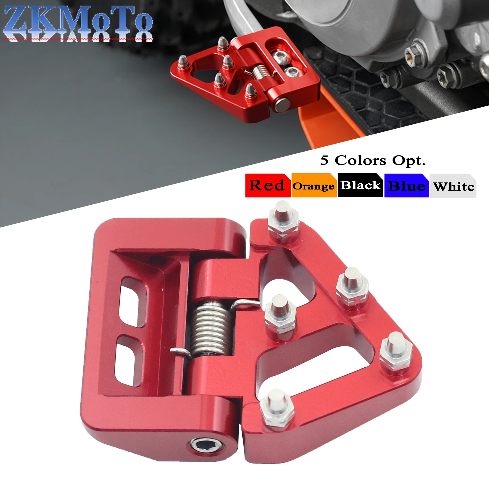 Фото CNC Aluminum Brake Lever Head Pedal For HUSQVARNA FC TC TE TE I FE TX FX FC250 FC350 FC450 TC125 TC250 FE350 FE501 S Motocross №1