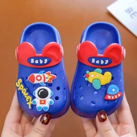 summer childrens slippers girl 1 3 years old indoor jardin boy soft bottom baby sandals hole shoes baby garden shoes
