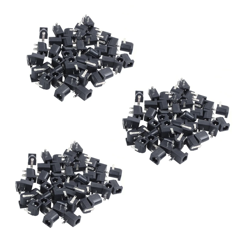 

Hot YO-135 Pcs DC Power Jack Socket 2.1Mm X 5.5Mm Barrel-Type PCB Mount DC-005