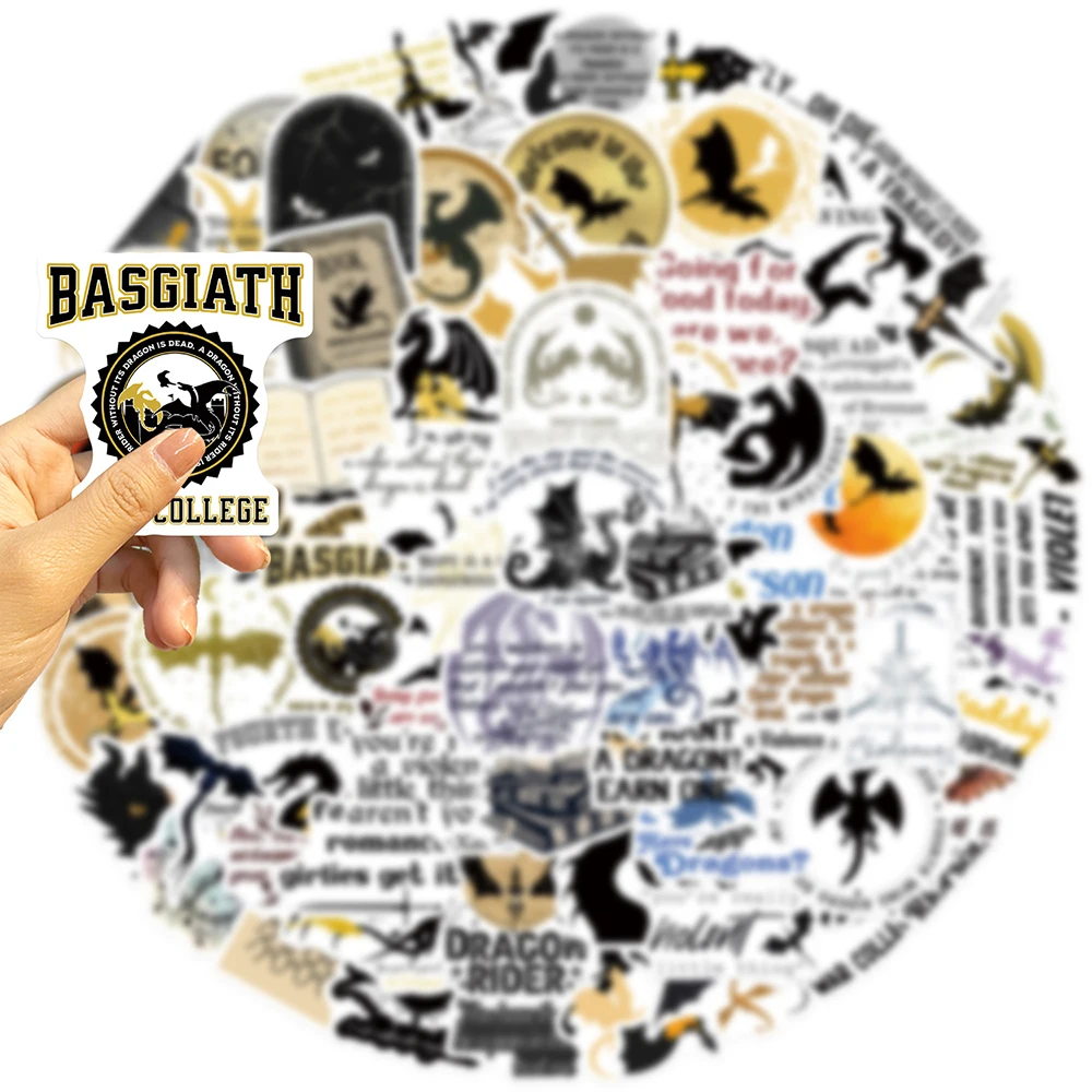 Наклейки с изображением четвертого крыла 10/30/50/100 шт.