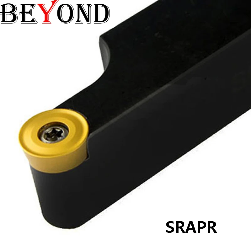 

BEYOND Lathe Tool Holder External Turning Boring Cutter Bar Shank Solid Carbide Inserts SRAPR 1616 SRAPR1616H10 16mm 20mm