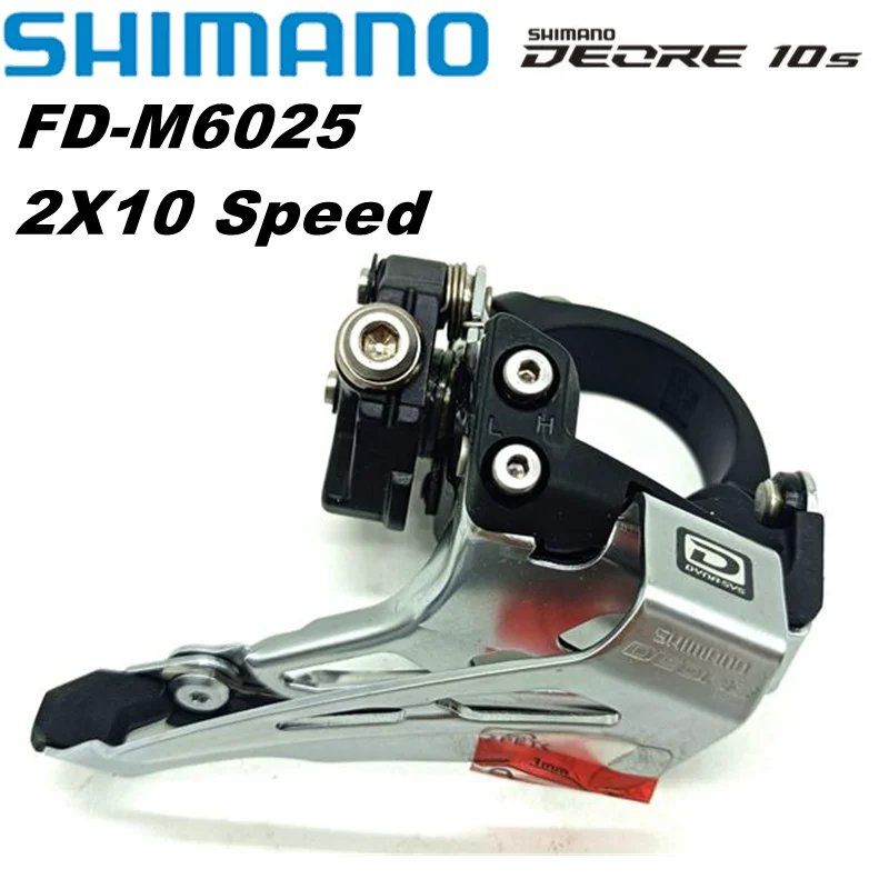 

Передний переключатель передач Shimano Deore M6000 для велосипеда, деталь для горного велосипеда, 2x0 скоростей, 10 s 2v