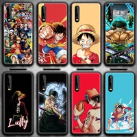 japan anime one piece luffy zoro phone case for huawei p20 p30 p40 lite e pro mate 40 30 20 pro p smart 2020