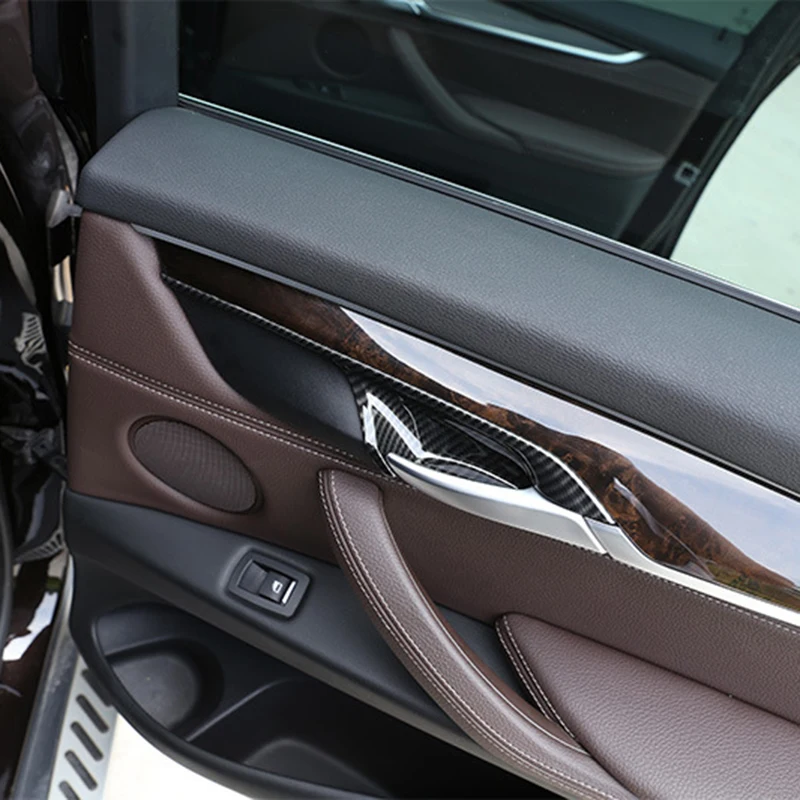 

4PCS Carbon Fiber Door Handle Bowl Panel Cover Trim For BMW X5 F15 X6 F16 15-18