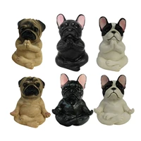 mini french bulldog statue table decoration funny french bulldog pug ornament for car home garden decorations dog craft gifts