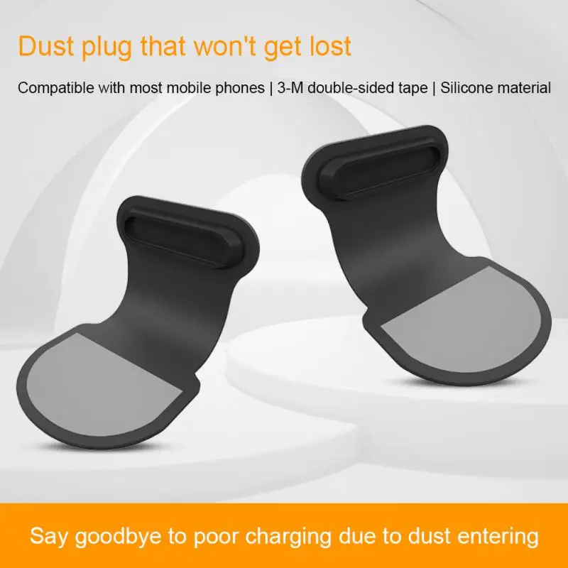 

Phone Dustproof Plug Anti-lost Waterproof Plug Integrated Charging Port Silicone Plug for Apple Android IOS Type C Micro USB